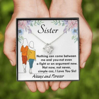 Sister Necklace, Gift For Sister Birthday Necklace Gift - Thegiftio UK