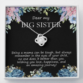 Sister Necklace, Love Necklace For Sister, Pregnant Sister Necklace, Pregnant Big Sister Gift, New Mom Gift For Sister - Thegiftio UK