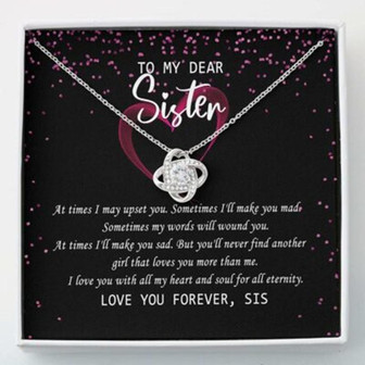 Sister Necklace, Necklace For Sister , Dear My Sister Gift Unbiogical Sister - Thegiftio UK