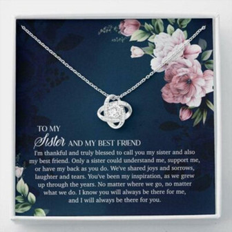 Sister Necklace, Necklace Gift For Sister , From Sister, Birthday Gift For Sister, Long Distance Gift For Sister - Thegiftio UK