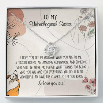 Sister Necklace, Necklace To My Sister-In-Law Necklace Gift , Love Knot Necklace - Thegiftio UK