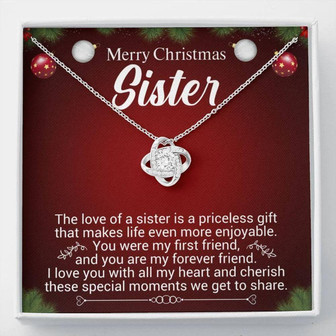 Sister Necklace, Sister Christmas Gift , Best Sister Ever , Necklace For Sister , Love Gifts , Christmas Gift - Thegiftio UK