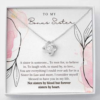 Sister Necklace, Sister In Law Necklace, Christmas Necklace Gift For Sister In Law, Gift For Unbiological Sister, Bonus Sister Gift - Thegiftio UK