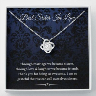 Sister Necklace, Sister-In-Law Necklace, Gift For Sister-In-Law, Birthday Christmas Gifts - Thegiftio UK