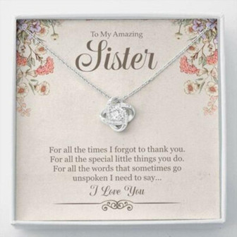 Sister Necklace, Sister Mother, Day Gift, Mothers Day Gift For Sister, Gift For Sister On Mother, Day - Thegiftio UK