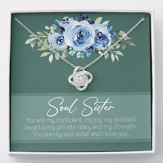 Sister Necklace, Soul Sister , Bestie Gift , For Women , Necklace With Gift Box - Thegiftio UK