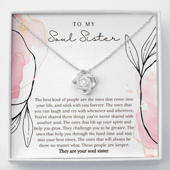 Sister Necklace, Soul Sister Necklace, Soul Sister Gift, Gift For Best Friend, Bestie Gift, Best Friend Gift, Bff Necklace - Thegiftio UK