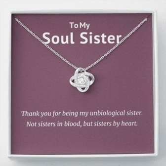 Sister Necklace, Soul Sister Necklace, Unbiological Sister, Best Friend Gift, Necklace, Friendship Gift - Thegiftio UK