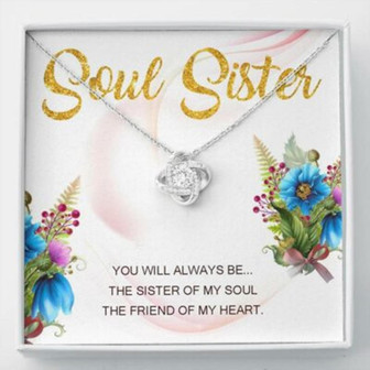 Sister Necklace, Soul Sisters Necklace Gift, Bff Necklace, Best Friend Gift - Thegiftio UK