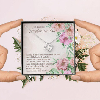 Sister Necklace, To My Best Sister-In-Law Necklace, Gift For Sister-In-Law, Sister-In-Law Gifts - Thegiftio UK