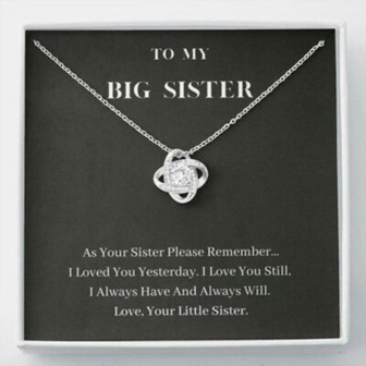 Sister Necklace, To My Big Sister Necklace, Always Will Love You, Present For Big Sister - Thegiftio UK