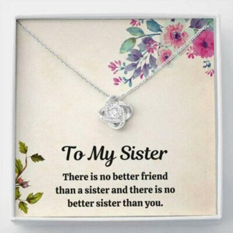Sister Necklace, To My Sister Necklace “Friend” Best Friends Bff Birthday Gift - Thegiftio