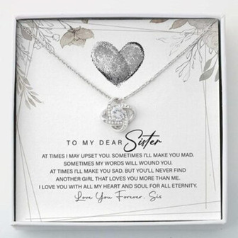 Sister Necklace, To My Sister Necklace, Gift For Best Friends Soul Sister Bestie Bff - Thegiftio