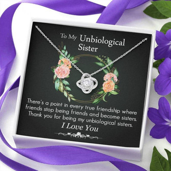 Sister Necklace, To My Unbiological Sister, Best Friend Gifts, Best Friend Necklace, Best Friend Birthday Gifts - Thegiftio UK
