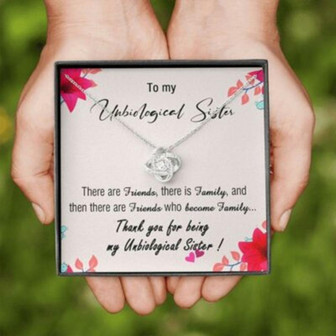 Sister Necklace, To My Unbiological Sister Necklace, Gift For Bff Best Friend Soul Sister Bestie - Thegiftio UK