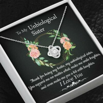 Sister Necklace, To My Unbiological Sister Necklace, Gift For Bff Best Friend Soul Sister Bestie - Thegiftio UK