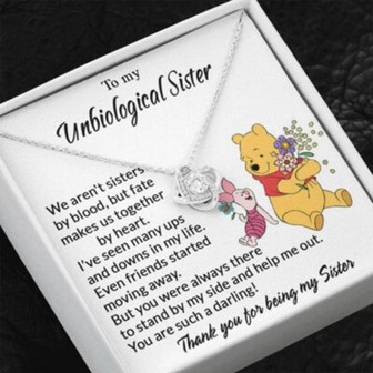 Sister Necklace, Unbiological Sister Necklace, Gift For Soul Sister Bestfriends Bestie - Thegiftio UK