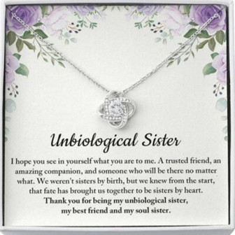 Sister Necklace, Unbiological Sister Necklace, Soul Sister, Best Friend, Long Distance Friendship - Thegiftio UK