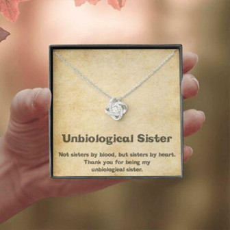Sister Necklace, Unbiological Sister Necklace, Gift For Best Friend, Bestie, Bff, Soul Sister, Sister In Law - Thegiftio UK