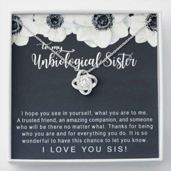 Sister Necklace, Unbiological Sister Necklace , Best Friend Soul Sister Sister-In-Law Gift - Thegiftio UK