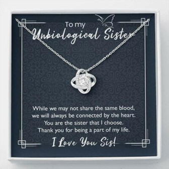 Sister Necklace, Unbiological Sister Necklace, Soul Sister Bridesmaid Gift For Bestie, Best Friend Bff, Sister In Law - Thegiftio UK