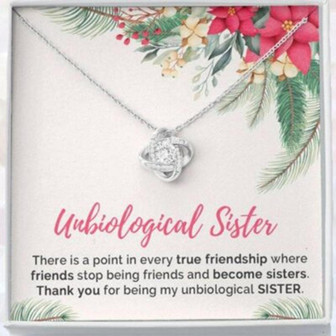 Sister Necklace, Unbiological Sister Necklace, Soul Sister, Best Friend, Long Distance Friendship - Thegiftio UK