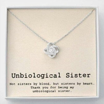 Sister Necklace, Unbiological Sister Necklace , Best Friend Soul Sister Sister-In-Law Gift - Thegiftio UK