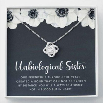 Sister Necklace, Unbiological Sister Necklace , Best Friend Soul Sister Sister-In-Law Gift - Thegiftio UK
