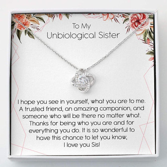 Sisters Necklace , Uniological Sister Necklace , Love Knots - Thegiftio UK