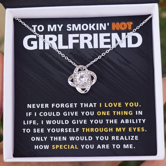Smokin' Hot Girlfriend | Love Knot Necklace - Thegiftio UK