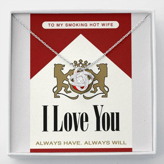 Smoking Hot Wife Love Knot Necklace - Thegiftio UK
