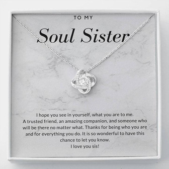 Soul Sister Love Knot Necklace - Thegiftio UK