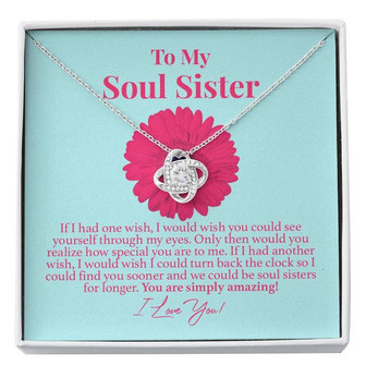 Soul Sister Wishes Love Knot Necklace - Thegiftio UK