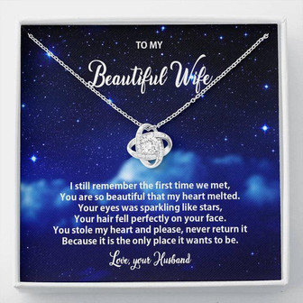 Sparkling Like Stars - Love Knot Necklace - Thegiftio UK