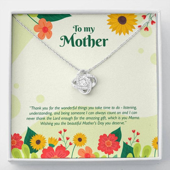 Mom's Oasis Of Love - Love Knot Necklace - Thegiftio UK