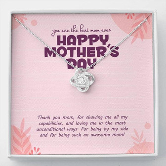 The Best Mom Ever! Love Knot Necklace - Thegiftio UK