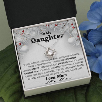 Special Gift For Your Daughter - Love Knot Necklace - Thegiftio UK