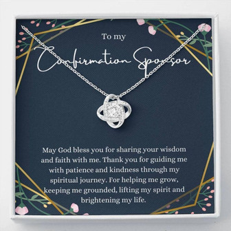 Sponsor Confirmation Necklace, Confirmation Sponsor Gift For Women Gifts For Sponsors Religious Thank You Gift - Thegiftio UK