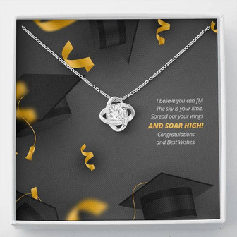 Spread Your Wings, Soar High! - Love Knot Necklace - Thegiftio UK