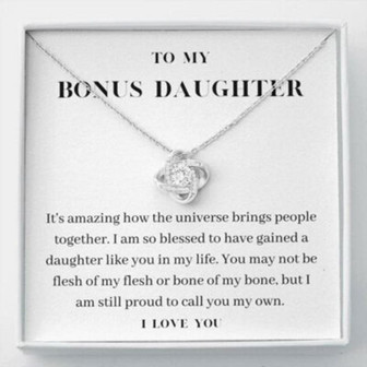 Stepdaughter Necklace, Bonus Daughter Necklace, Birthday Graduation Christmas Gift For Bonus Daughter Stepdaughter - Thegiftio UK