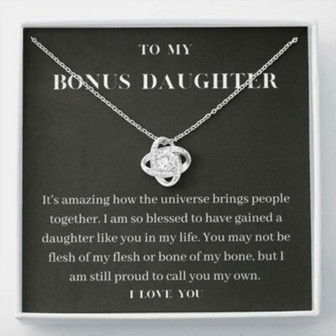 Stepdaughter Necklace, Bonus Daughter Necklace, Birthday Graduation Christmas Gift For Bonus Daughter Stepdaughter - Thegiftio UK