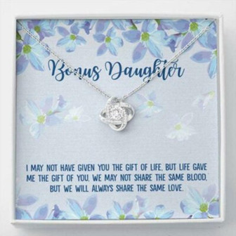 Stepdaughter Necklace, Bonus Daughter Stepdaughter Unbiological Daughter Gift - Thegiftio