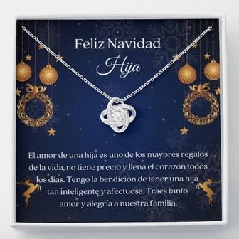 Stepdaughter Necklace, Hija Collar Navidad , Dulce Regalo Hija , Spanish Christmas Gift , Latina Daughter Gift , Amor Para Hija - Thegiftio UK