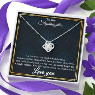 Stepdaughter Necklace, Necklace Gift For Stepdaughter, Stepdaughter Gift, Bonus Daughter Gift - Thegiftio