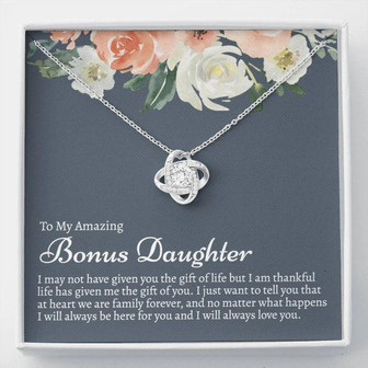 Stepdaughter Necklace, Step Daughter Gift, Gift For Step Daughter, Adoption Gift For Teenage Girl, Bonus Daughter Necklace - Thegiftio UK