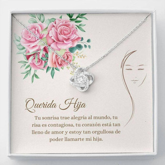 Stepdaughter Necklace, Sweet Hija Necklace , Spanish Daughter Gift , Cards For Hija , Sentimental Necklace , Love For Hija - Thegiftio UK