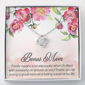 Stepmom Necklace, Bonus Mom Gift Necklace , Gift For Mom , Love Knots - Thegiftio UK
