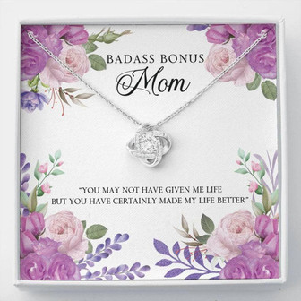 Stepmom Necklace, Bonus Mom Gift, Stepmom Gift From Stepdaughter, Second Mom Necklace Gifts - Thegiftio UK