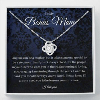 Stepmom Necklace, Bonus Mom Necklace, Gift For Stepmother, Stepmom, Unbiological Mom, Wedding Gift - Thegiftio UK
