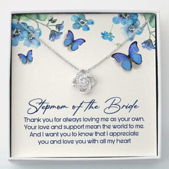 Stepmom Necklace Gift , Stepmom Of The Bride Wedding Gift - Thegiftio UK
